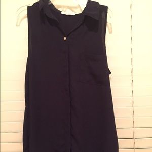 Navy blue fancy tank