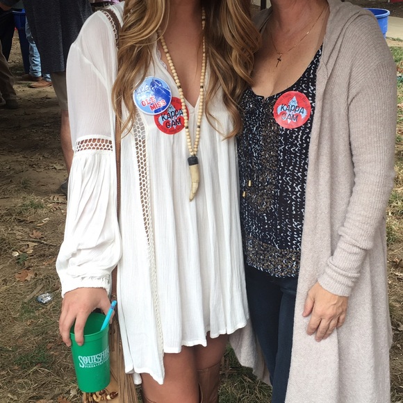white free people tunic (shirt or dress)