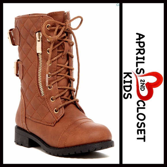 BOOTS Moto Lace Up Zipper Boots - Picture 2 of 8