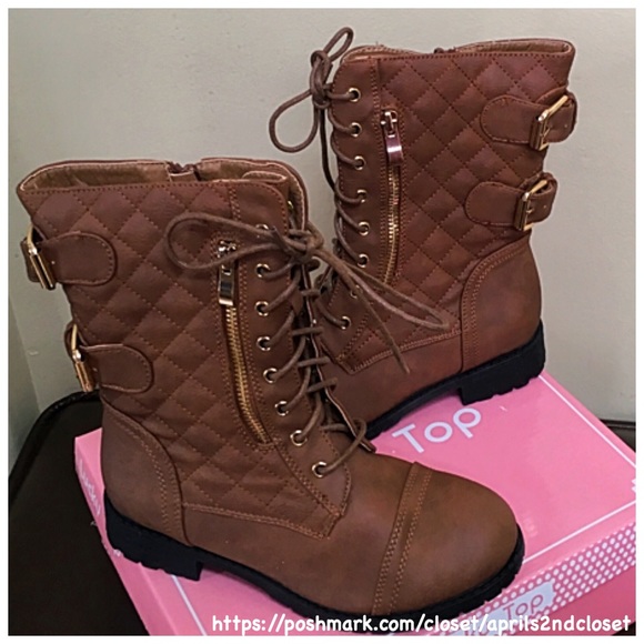 BOOTS Moto Lace Up Zipper Boots - Picture 5 of 8