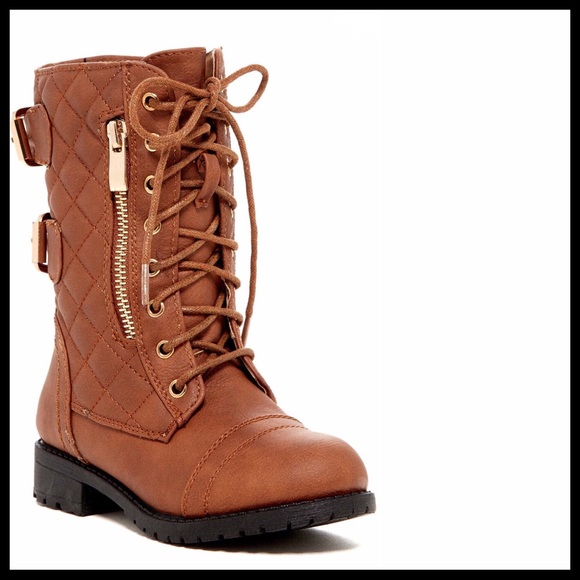 BOOTS Moto Lace Up Zipper Boots - Picture 8 of 8