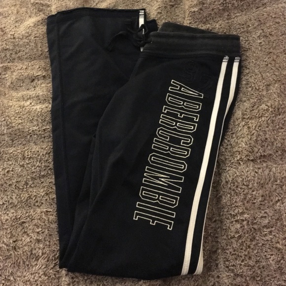 Navy striped Abercrombie athletic pant