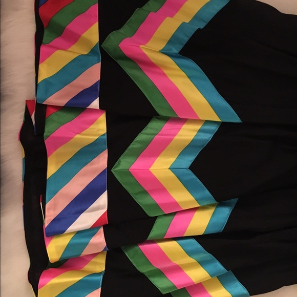RARE-Foley & Corinna Black Rainbow Dress - Picture 3 of 4