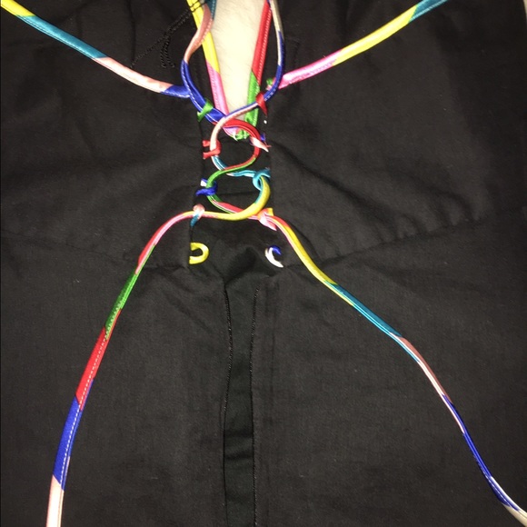 RARE-Foley & Corinna Black Rainbow Dress - Picture 4 of 4