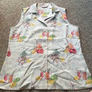 Used sleeveless Tommy Bahama shirt