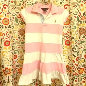 Ralph laurent pink stripes dress