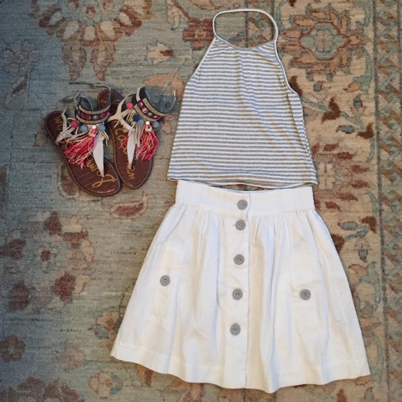 French Connection Dresses & Skirts - French Connection White High Waisted Skirt XS 0