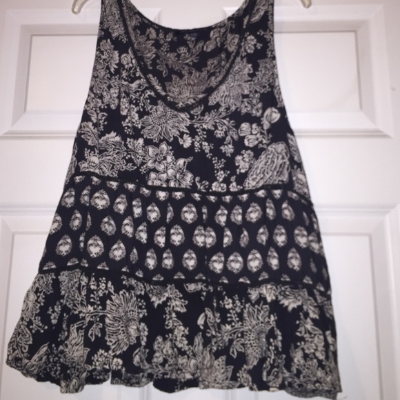 Gray peplum top
