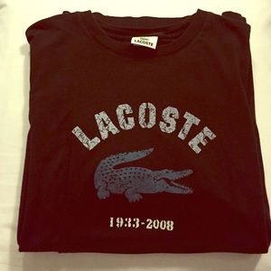 Men's Black Lacoste T-Shirt
