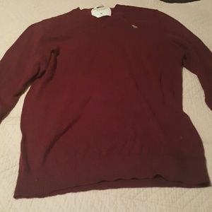 Men Burgundy sweater