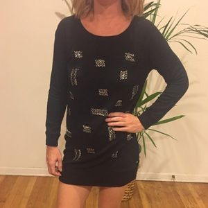 Black sweatshirt dress size xs