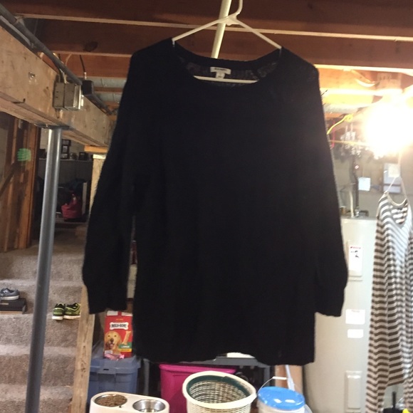 black nit sweater