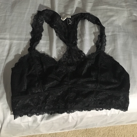 Black lace bralette