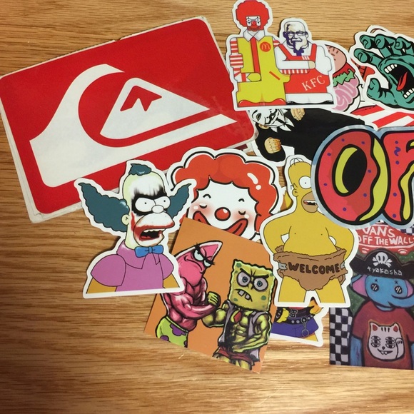 Lot of 28 random stickers