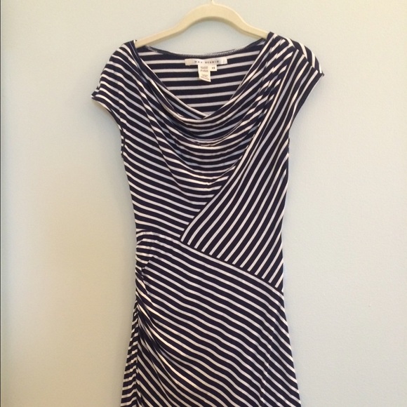 Max Studio Jersey Stripe Dress Size XS - Picture 1 of 3