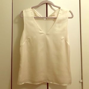 JCrew Collection ivory sleeveless blouse sz 6