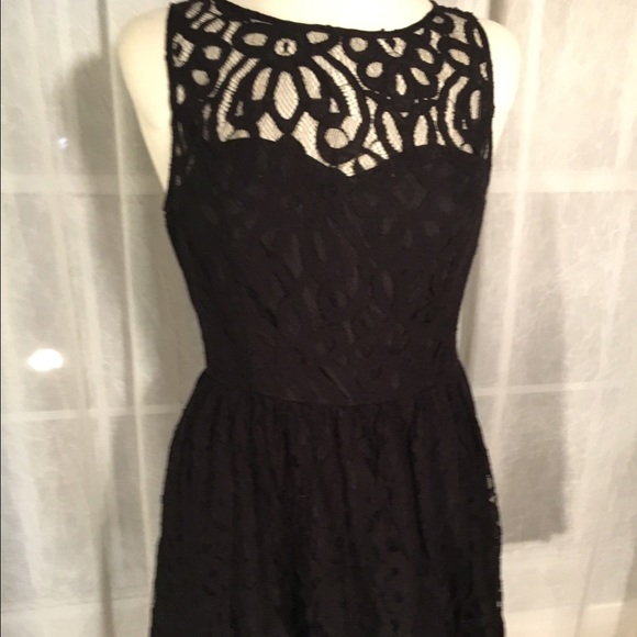 Lauren Conrad Black Lace Dress