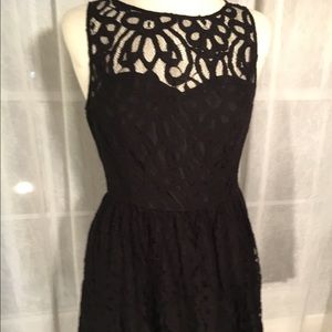 Lauren Conrad Black Lace Dress