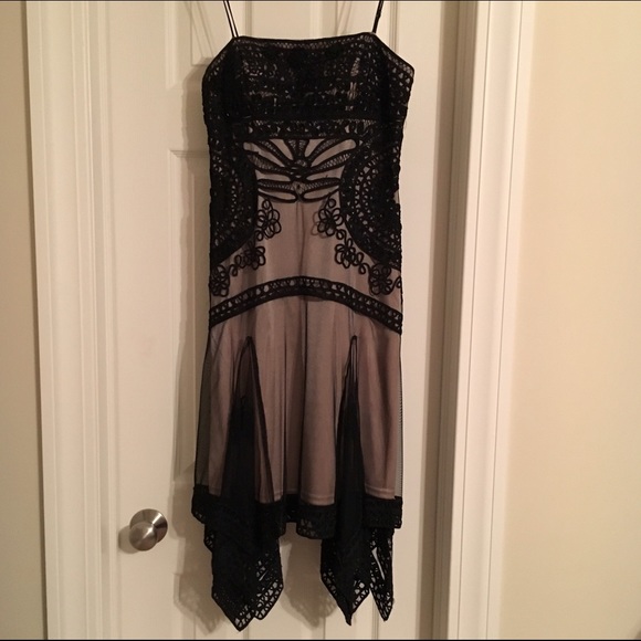 Sue Wong Lace Embroidered Dress