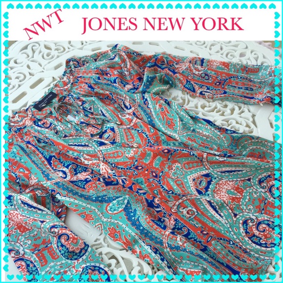 🎉HP! 2/18✨NWT JONES NEW YORK blouse ✨ - Picture 1 of 4
