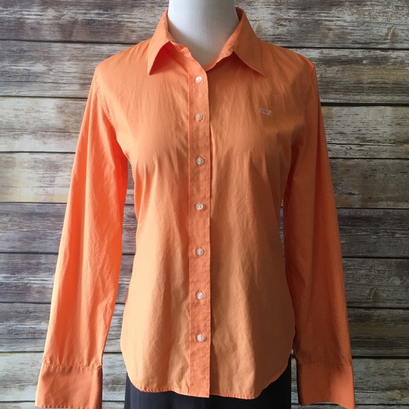 Vineyard Vines Tops - ✳️SALE✳️Vineyard Vines Orange Button Down Shirt