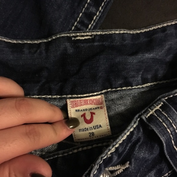 True Religion size 28 slightly worn jeans - Picture 2 of 4