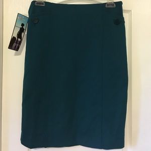 Teal pencil skirt NWT