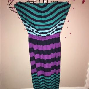 Express tube top maxi dress