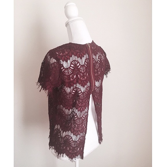 Sold ❌ Gorgeous Eyelash Lace Top - Picture 3 of 4