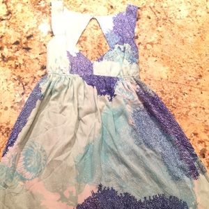 Roxy cutout coral dress