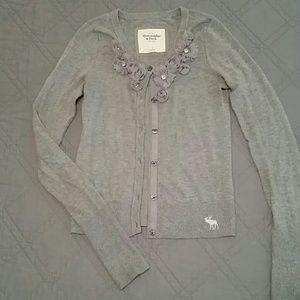 Abercrombie & Fitch gray cardigan