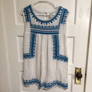 White & Blue Dress