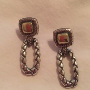 Brighton two tone earrings