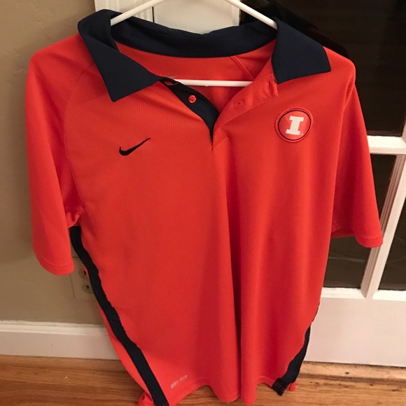 Fighting Illini Nike dri fit polo