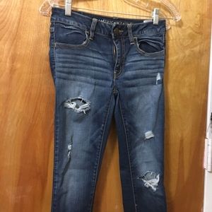 American Apparel Distressed Jean Jeggings