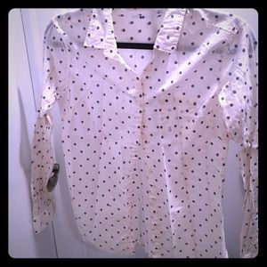 Uniqlo polka dot button down size Medium