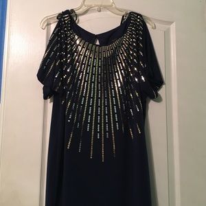 CUTE NAVY BLUE SOCK DRESS