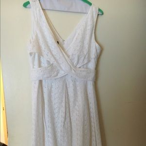 White eyelet sundress