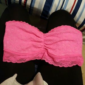 Bralet. hot pink.