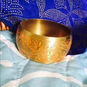 Gold and Tangerine bracelet