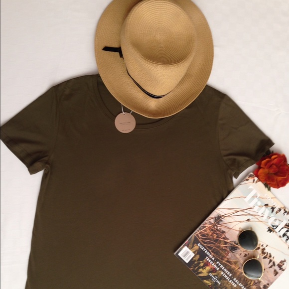 ZARA Military Green Top NWT