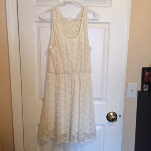 Cream lace dress