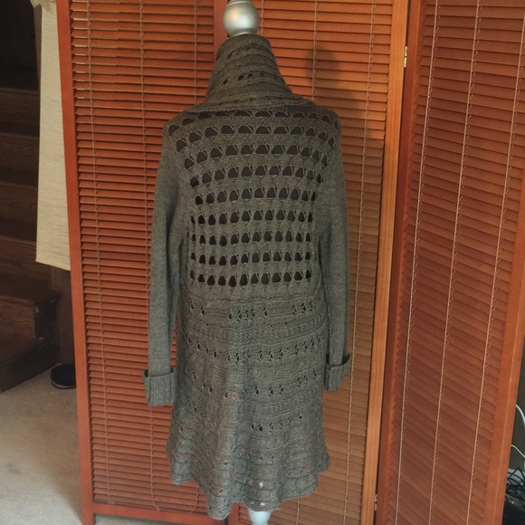 Wrap sweater coat - Picture 3 of 4