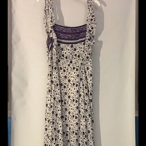 Purple floral maxi dress