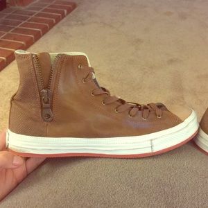 Converse Men's - lt. brown lea/canvas👍🏽