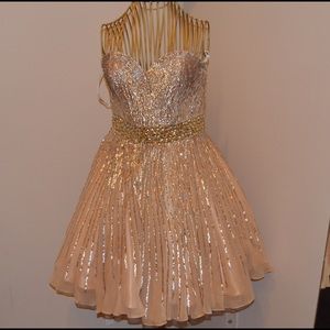 Gold Sherri Hill Dress