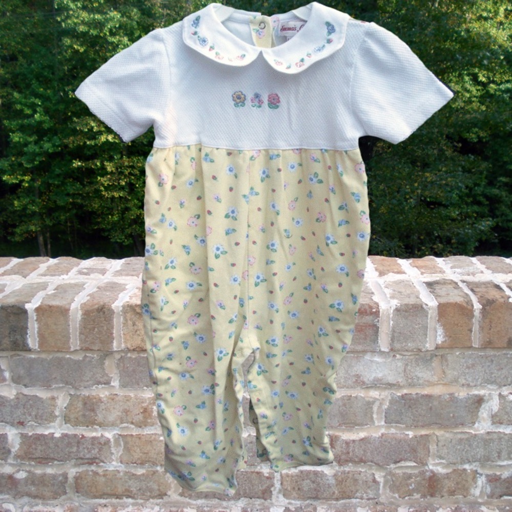 Emma's Garden Romper with Collar