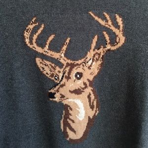 TOMMY HILFIGER Deer Buck Head Crewneck Sweater