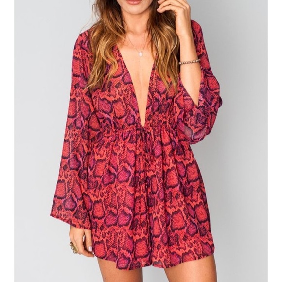 Show Me Your Mumu Roxy romper Popsicle Python S