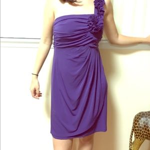 Violet one strap shoulder dress